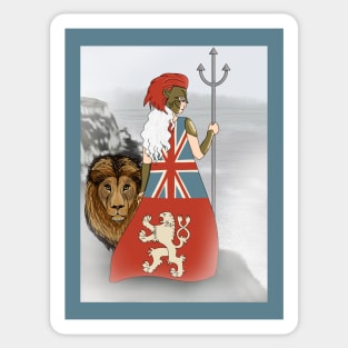 Britannia the Warrior Sticker